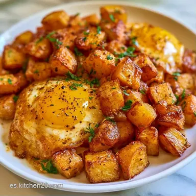 Huevos Fritos Con Patatas en 35 Minutos Tarjeta de receta