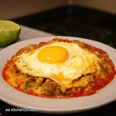 Huevos Rancheros a la Mexicana El Desayuno Campe&oacute;n Tarjeta de receta