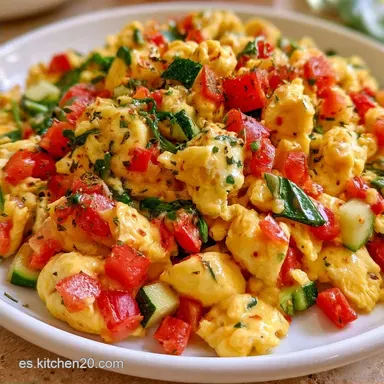 Huevos Revueltos Verduras en 20 Minutos
