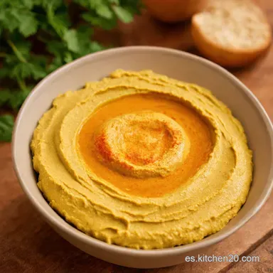 Hummus Casero F&aacute;cil Mi Receta en 5 Minutos Tarjeta de receta