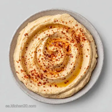 Hummus De Garbanzo Casero en 10 Minutos Tarjeta de receta