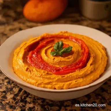 Hummus de Pimientos del Piquillo Un Sabor Espa&ntilde;ol En Tu Mesa Tarjeta de receta