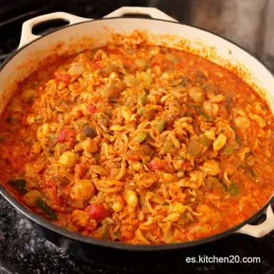 Mi Jambalaya Cajun F&aacute;cil Sabor de Luisiana en un tris Tarjeta de receta