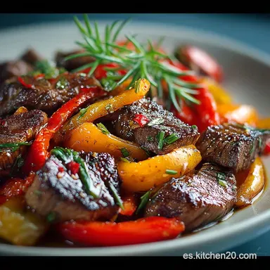 Lomo Saltado Perfecto: Receta Peruana Chifa Aut&eacute;ntica Tarjeta de receta