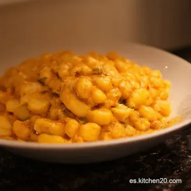 Maque Choux Caj&uacute;n Mi Secreto para un Ma&iacute;z Cremoso y Picantito Tarjeta de receta