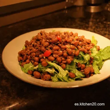 Mikes Zesty Frijoles La Ensalada que Alegrar&aacute; tu Carne Asada Tarjeta de receta