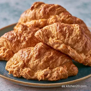 Mini Croissants Pollo y Queso en 30 Min Tarjeta de receta