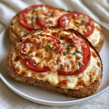 Mini Pizza de Pan de Molde en 15 Minutos Tarjeta de receta
