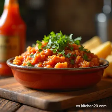 Nashville Hot Sauce Casera Sabor Picante al Estilo Elvis Tarjeta de receta