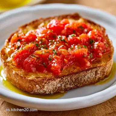 Pan Con Tomate en 15 Minutos Tarjeta de receta