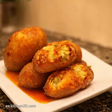 Papas Rellenas Peruanas Receta Sabor de Per&uacute; en Casa Tarjeta de receta