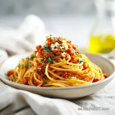 Pasta a la Zozzona: Receta Italiana para 4 Personas Tarjeta de receta