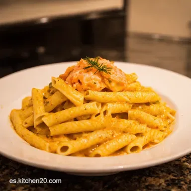 Pasta con Salm&oacute;n F&aacute;cil Receta Cremosa en 30 Minutos Tarjeta de receta