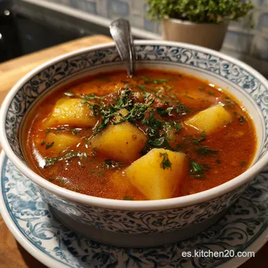 Patatas a la Riojana Tradicional Ready in 45 Min Tarjeta de receta