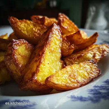 Patatas a lo Pobre Oven-Baked Creamy Tarjeta de receta