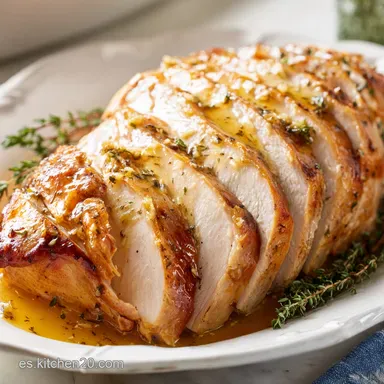 Pechuga Pavo Asada con Ajo y Mantequilla Tarjeta de receta