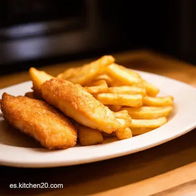 Fish and Chips Receta Crujiente al Estilo Ingl&eacute;s Tarjeta de receta