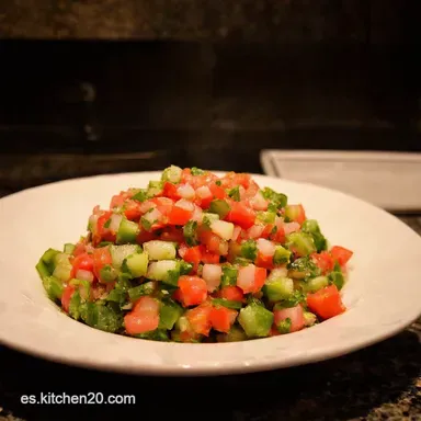 Pico de Gallo Aut&eacute;ntico Receta Casera F&aacute;cil y Fresca Tarjeta de receta