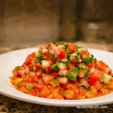 Pico de Gallo Aut&eacute;ntico Receta Mexicana F&aacute;cil y Fresca Tarjeta de receta
