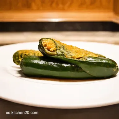 Poblanos Rellenos Cremosos Receta F&aacute;cil y Deliciosa Tarjeta de receta