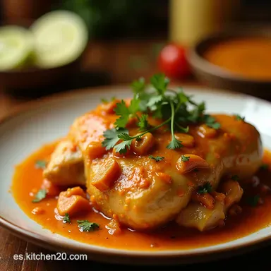 Pollo al Ajillo Cremoso Receta F&aacute;cil a la H&uacute;ngara Deliciosa Tarjeta de receta