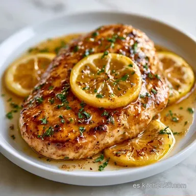 Pollo Al Lim&oacute;n en 25 Minutos Tarjeta de receta