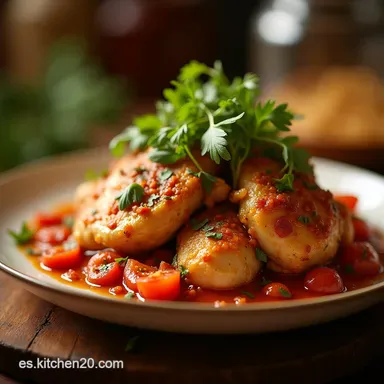 Pollo a la Cazadora Cl&aacute;sico Receta F&aacute;cil y Sabrosa Tarjeta de receta