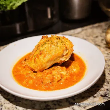 Crujiente y F&aacute;cil Freidora de Aire Recetas Pollo a la Madrile&ntilde;a Tarjeta de receta