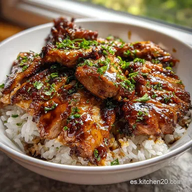 Pollo Teriyaki Receta Japonesa: 20 Minutos Tarjeta de receta
