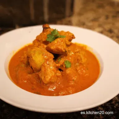 Curry A la Espa&ntilde;ola Pollo Tikka Masala con Sabor Tarjeta de receta
