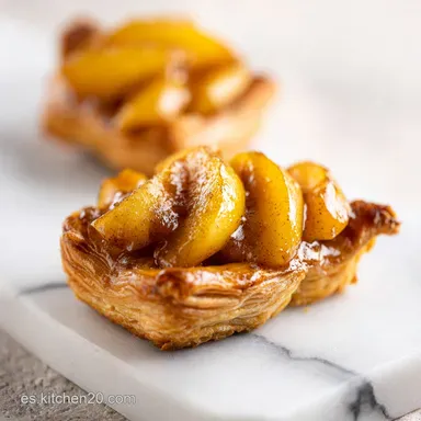 Postre de Hojaldre con Manzana y Canela Tarjeta de receta