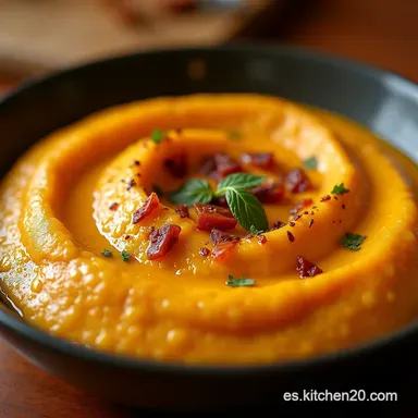 Pur&eacute; de Batatas con Chipotle Cremoso y con un Toque Ahumado Tarjeta de receta
