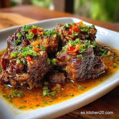 Rabo de Toro: Estofado en 1 Hora 30 Min Tarjeta de receta