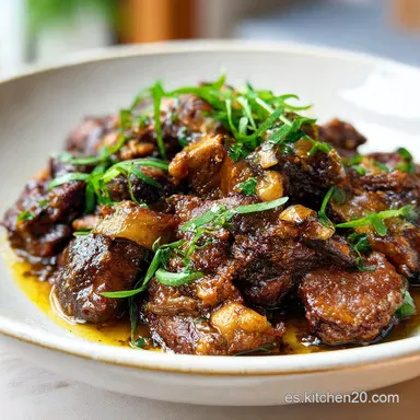 Receta de Carrillada Cerdo al Vino Tinto (1h 50min) Tarjeta de receta