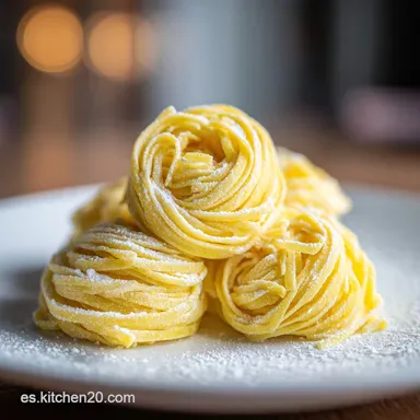 Receta Pasta Fresca Al Huevo para 4 Tarjeta de receta