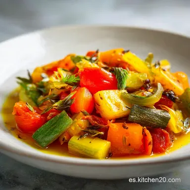 Receta Pisto Andaluz Tradicional para 4 Raciones Tarjeta de receta