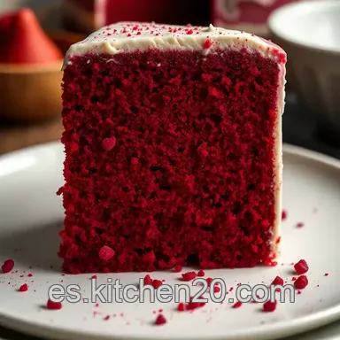 Red Velvet M&aacute;gico: &iexcl;Mi Secreto para un Cake Perfecto! Tarjeta de receta
