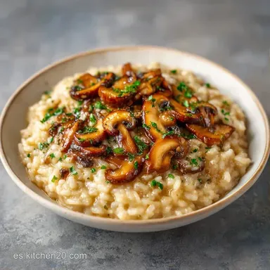 Risotto De Setas Cremoso Tarjeta de receta