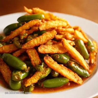 Jalape&ntilde;os Fritos Crujientes La Botana Perfecta Tarjeta de receta
