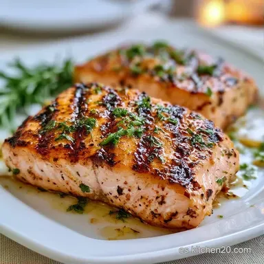 Salm&oacute;n a la Plancha con Lim&oacute;n Tarjeta de receta
