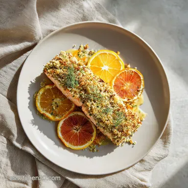 Receta Salm&oacute;n Fresco al Horno en 30 Minutos Tarjeta de receta
