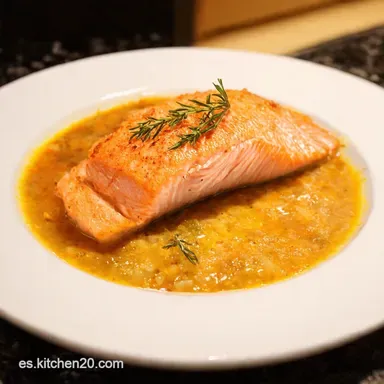 Salm&oacute;n al Horno Jugoso Receta F&aacute;cil con Lim&oacute;n y Hierbas Tarjeta de receta