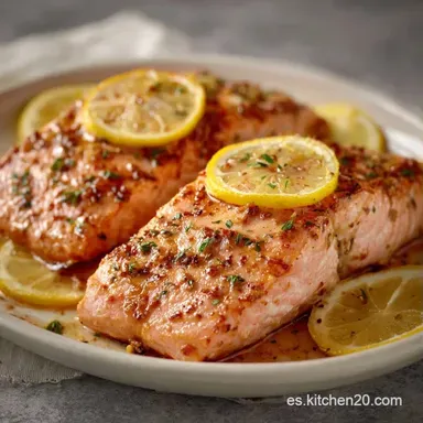 Salm&oacute;n Al Horno en 25 Minutos Tarjeta de receta