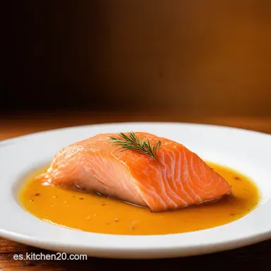 Salm&oacute;n Miel Mostaza &iexcl;Estilo Argui&ntilde;ano! Receta Top Tarjeta de receta