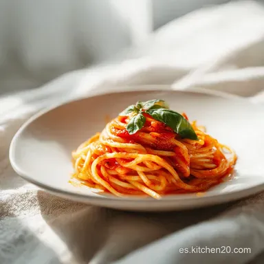 Salsa Arrabbiata: Receta con Tomates Frescos para 4 Servings Tarjeta de receta