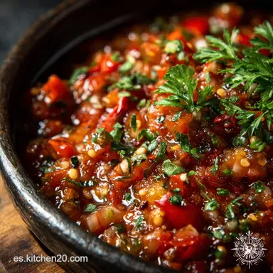 Salsa Casera de Chile y Ajo: El Fuego Sagrado de Chile de &Aacute;rbol Tarjeta de receta