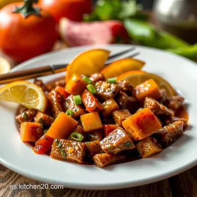 Receta de Salsa Picante Casera F&aacute;cil con Chile y Naranja Tarjeta de receta