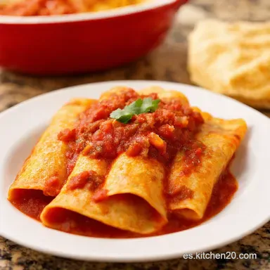 Salsa Roja Aut&eacute;ntica para Enchiladas El Sabor de mi Abuela Tarjeta de receta