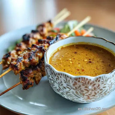 Salsa Satay Cremosa con Lima en 15 Minutos Tarjeta de receta