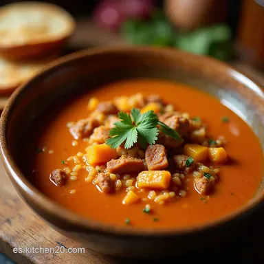 Sopa de Res con Papa Mexicana Calientita y Deliciosa Tarjeta de receta